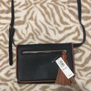 Black and brown purse